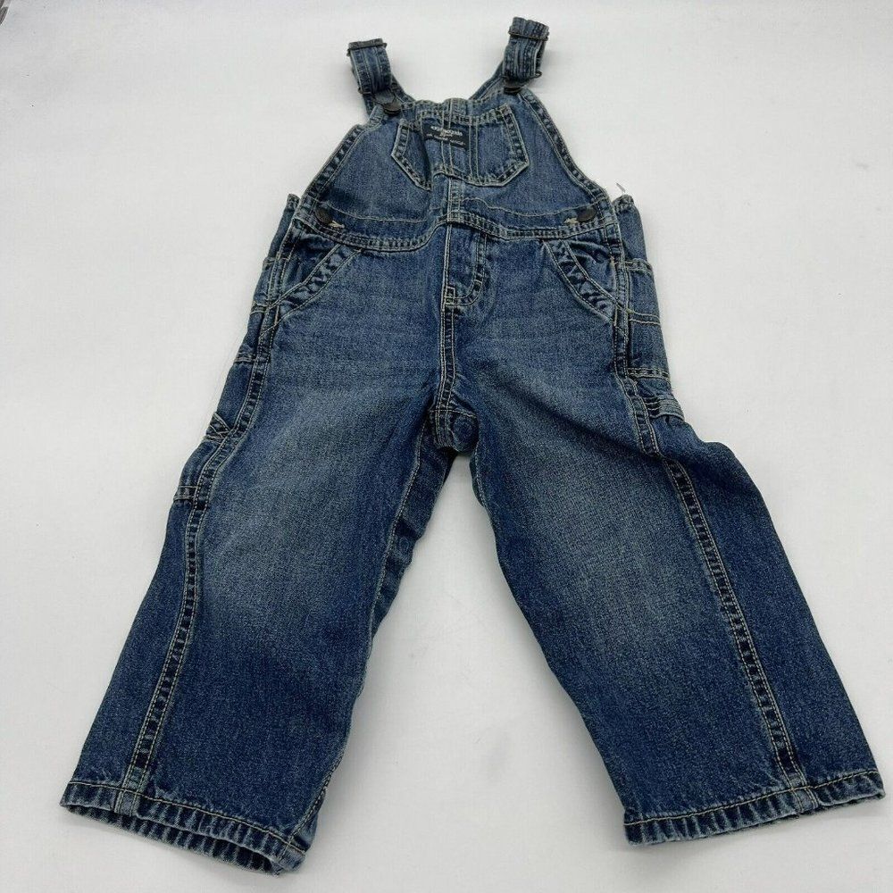 OshKosh B’Gosh Vestbak Vintage Made in USA Baby Denim Overalls Size 24 Months